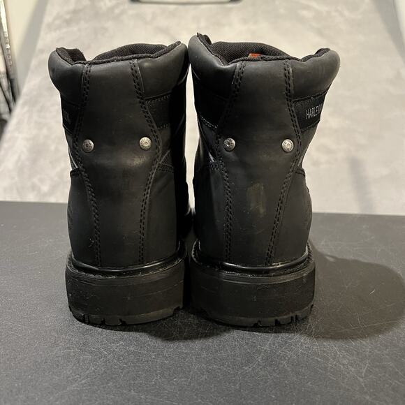 Harley Davidson Keeting Motorcycle Boots Mens 9.5 M Black Moto Biker Lace Up main image 4